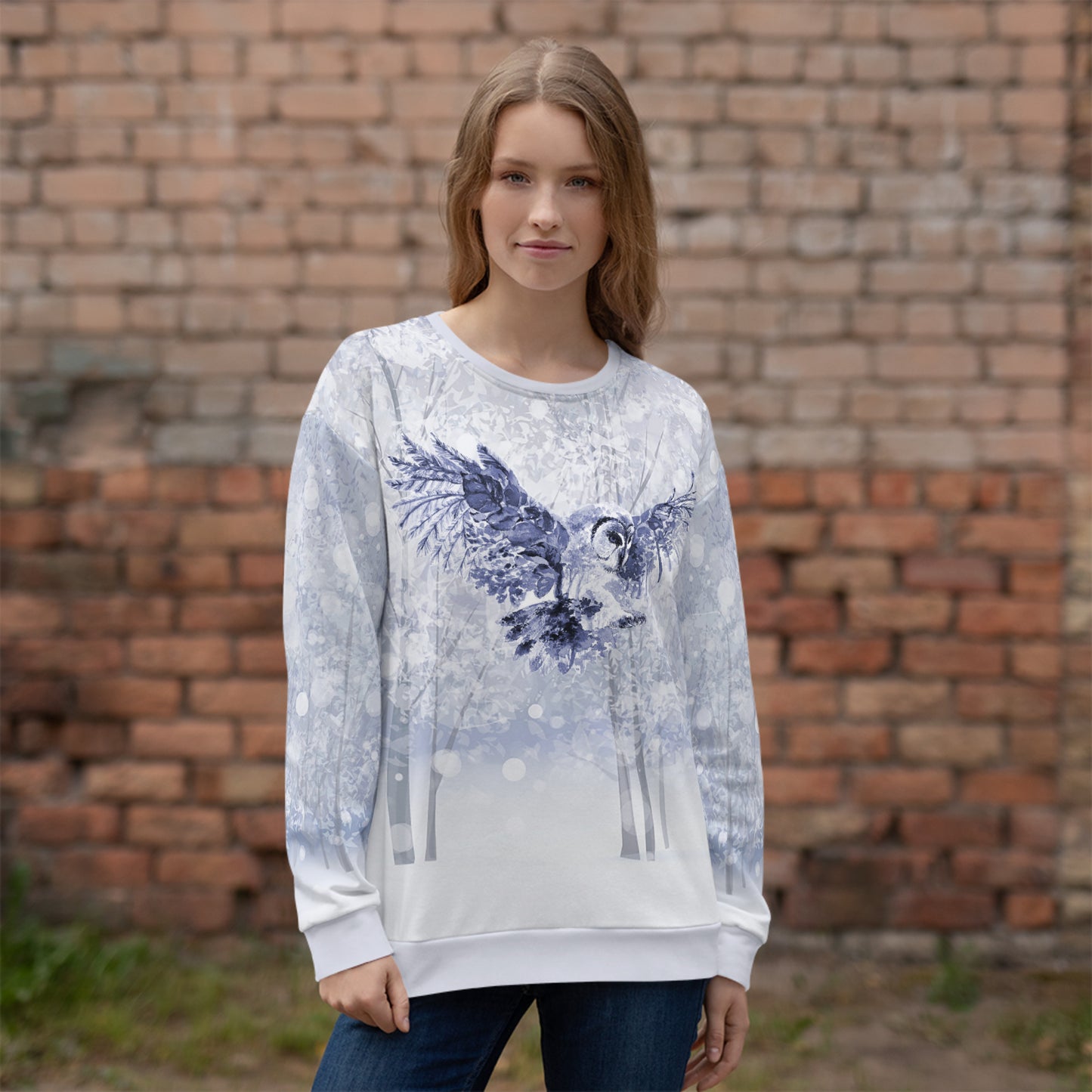 Winter Owl Women Sweatshirt