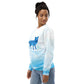 Blue Winter Fox Unisex Sweatshirt