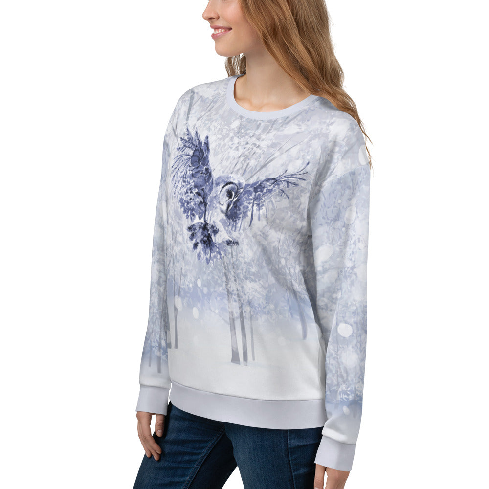 Winter Owl Women Sweatshirt