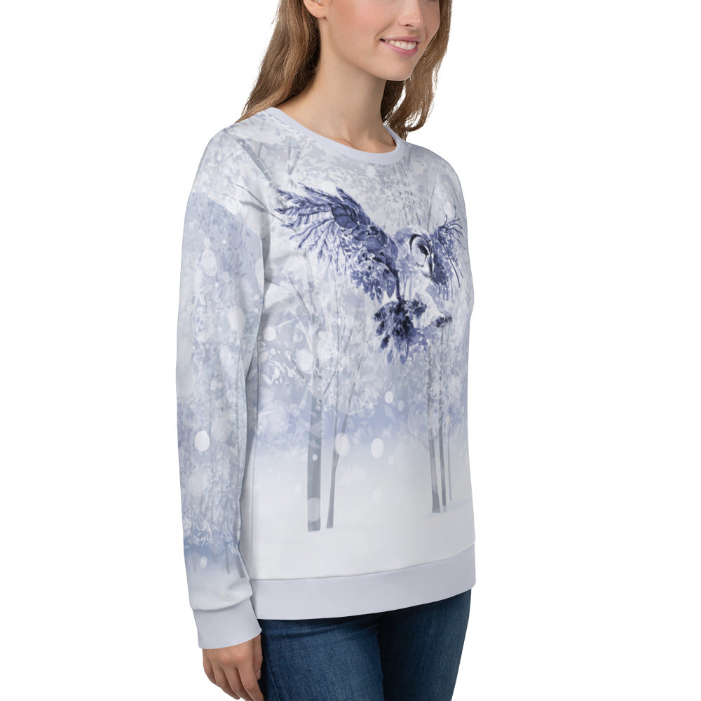 Winter Owl Women Sweatshirt