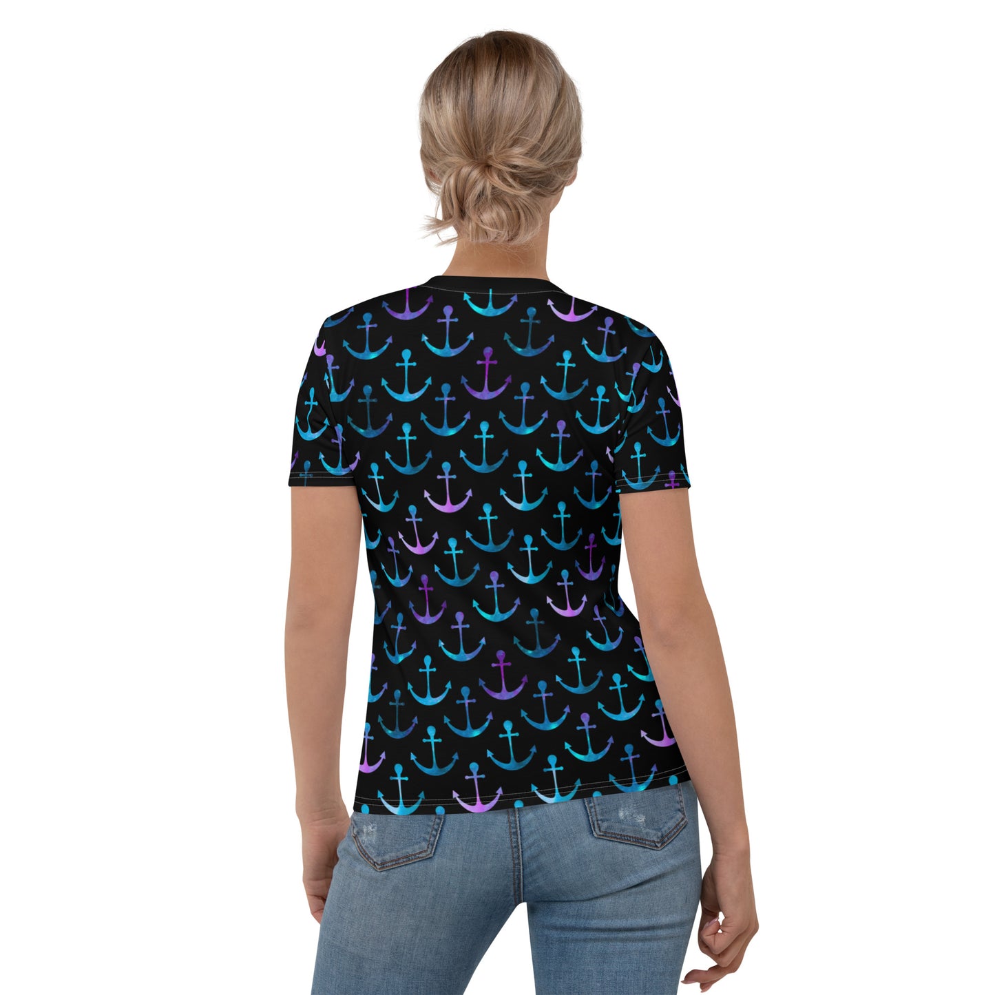 Black Rainbow Anchors Women's T-shirt