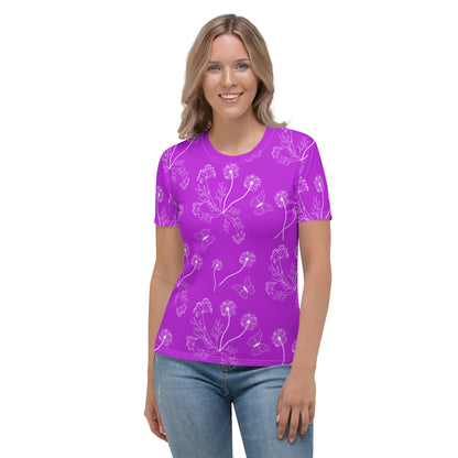 Purple Dandelions Women's T-shirt