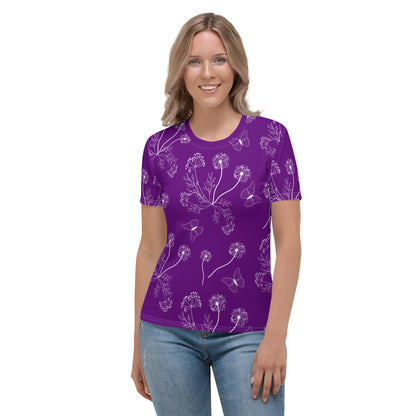 Purple Dandelions 2 Women's T-shirt