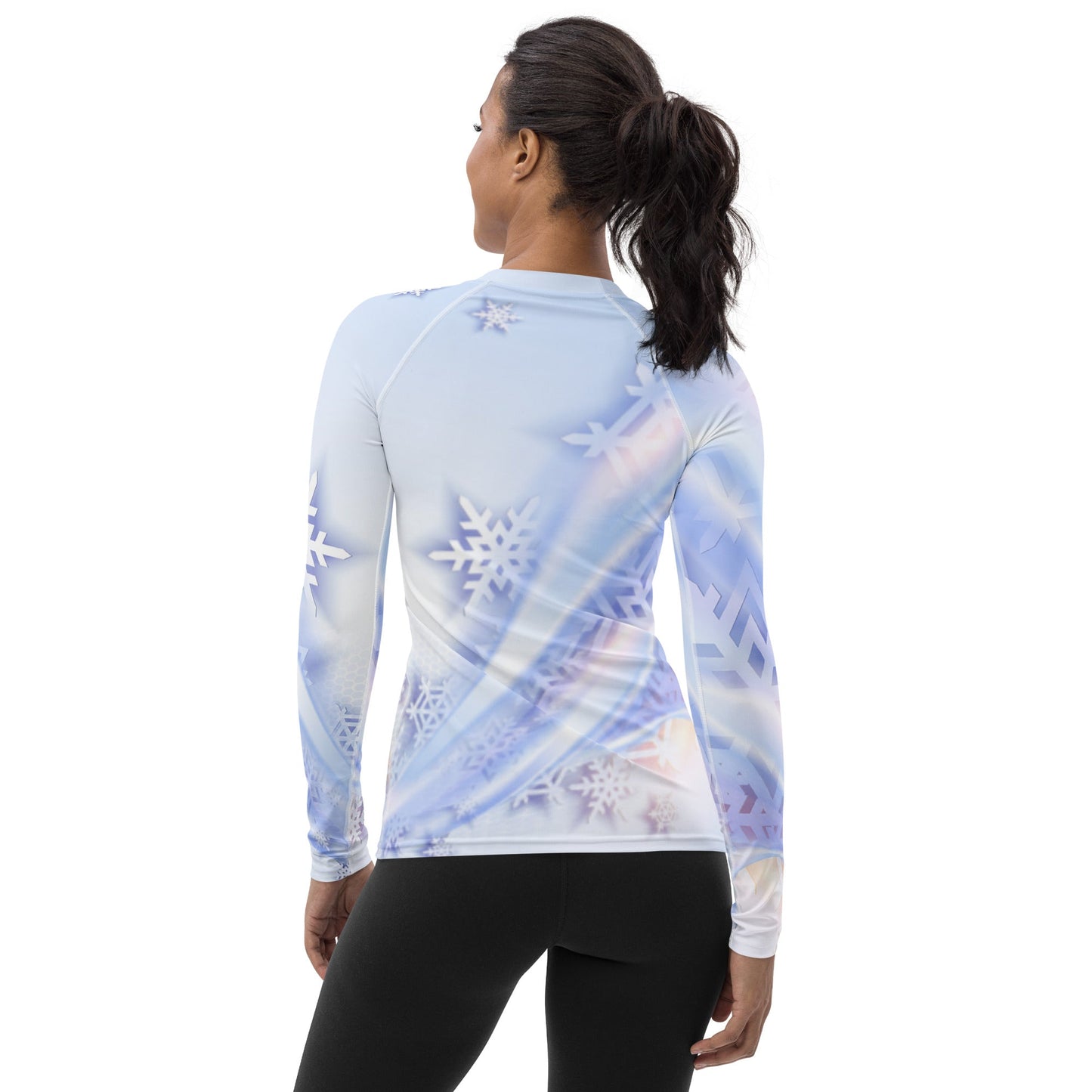 Snowflakes Women's Rash Guard - in stock