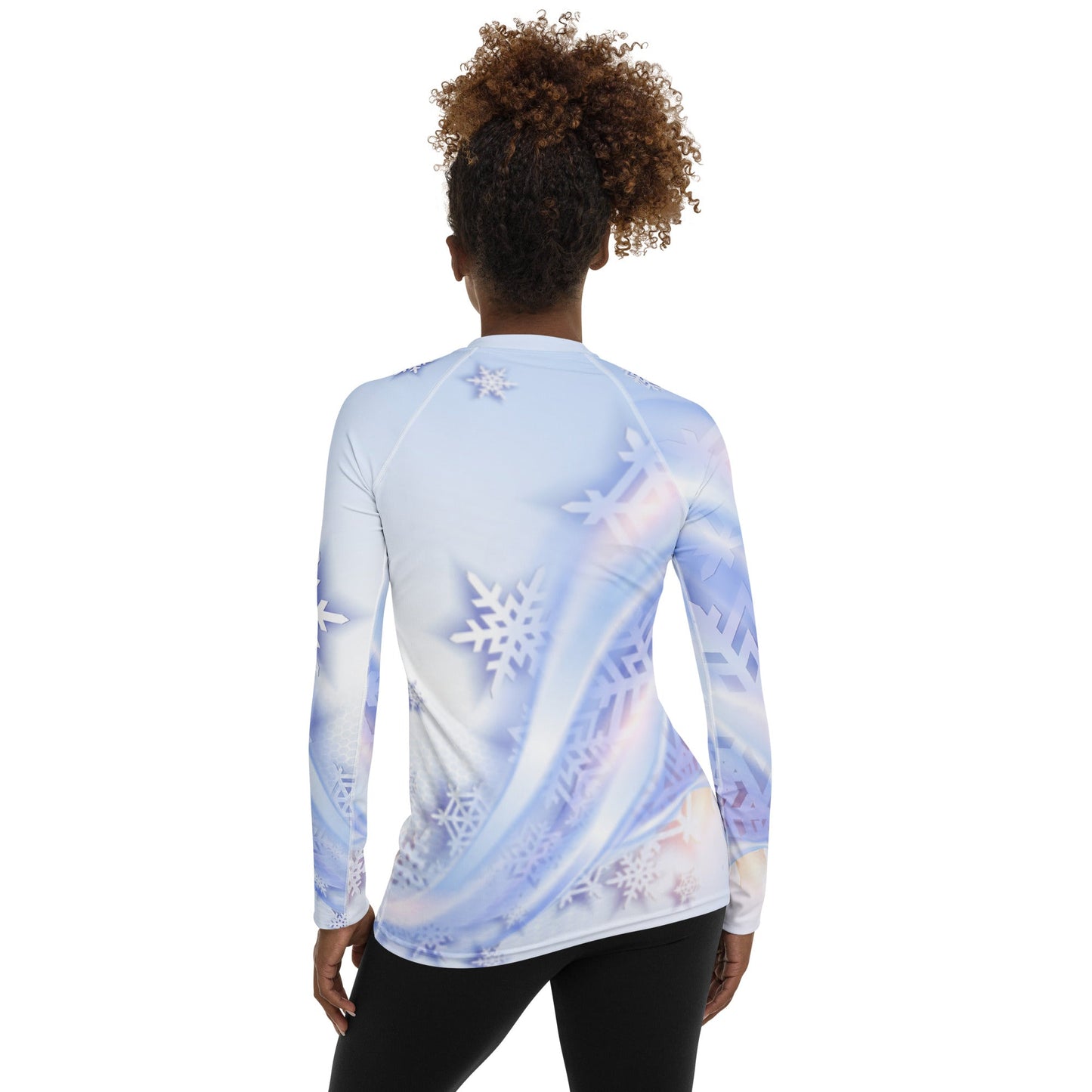 Snowflakes Women's Rash Guard - in stock