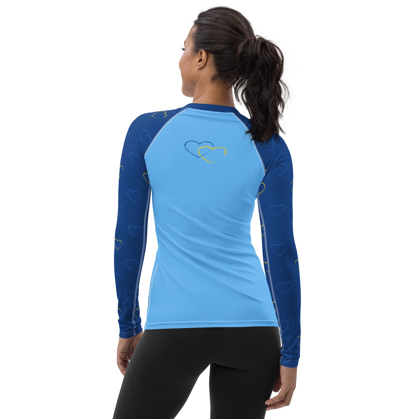 Ukraine Hearts Women's Rash Guard