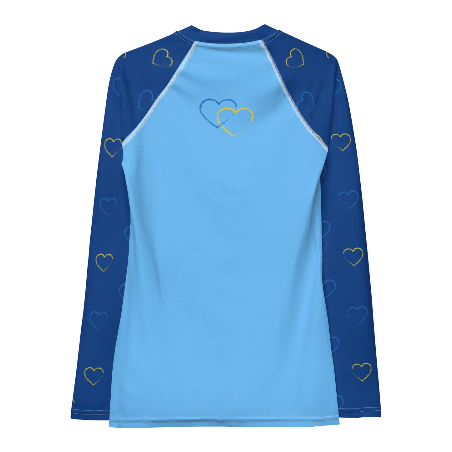 Ukraine Hearts Women's Rash Guard