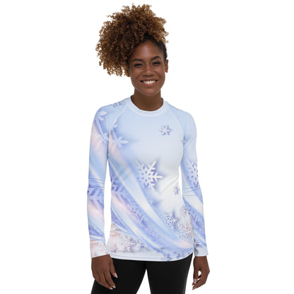 Snowflakes Women's Rash Guard