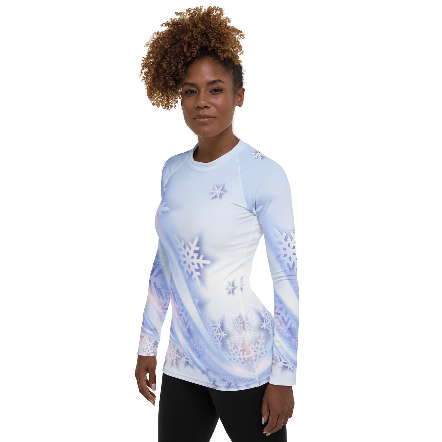 Snowflakes Women's Rash Guard