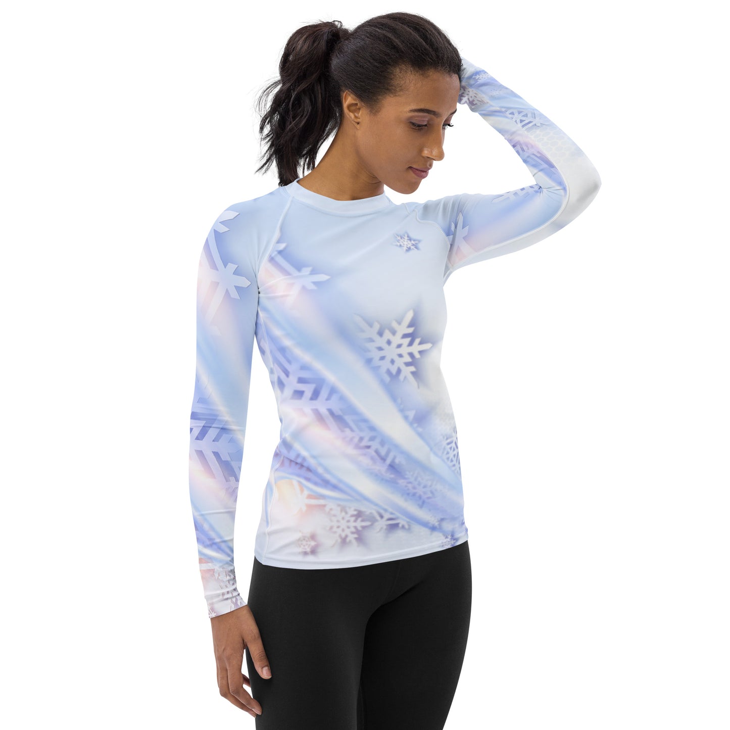 Snowflakes Women's Rash Guard