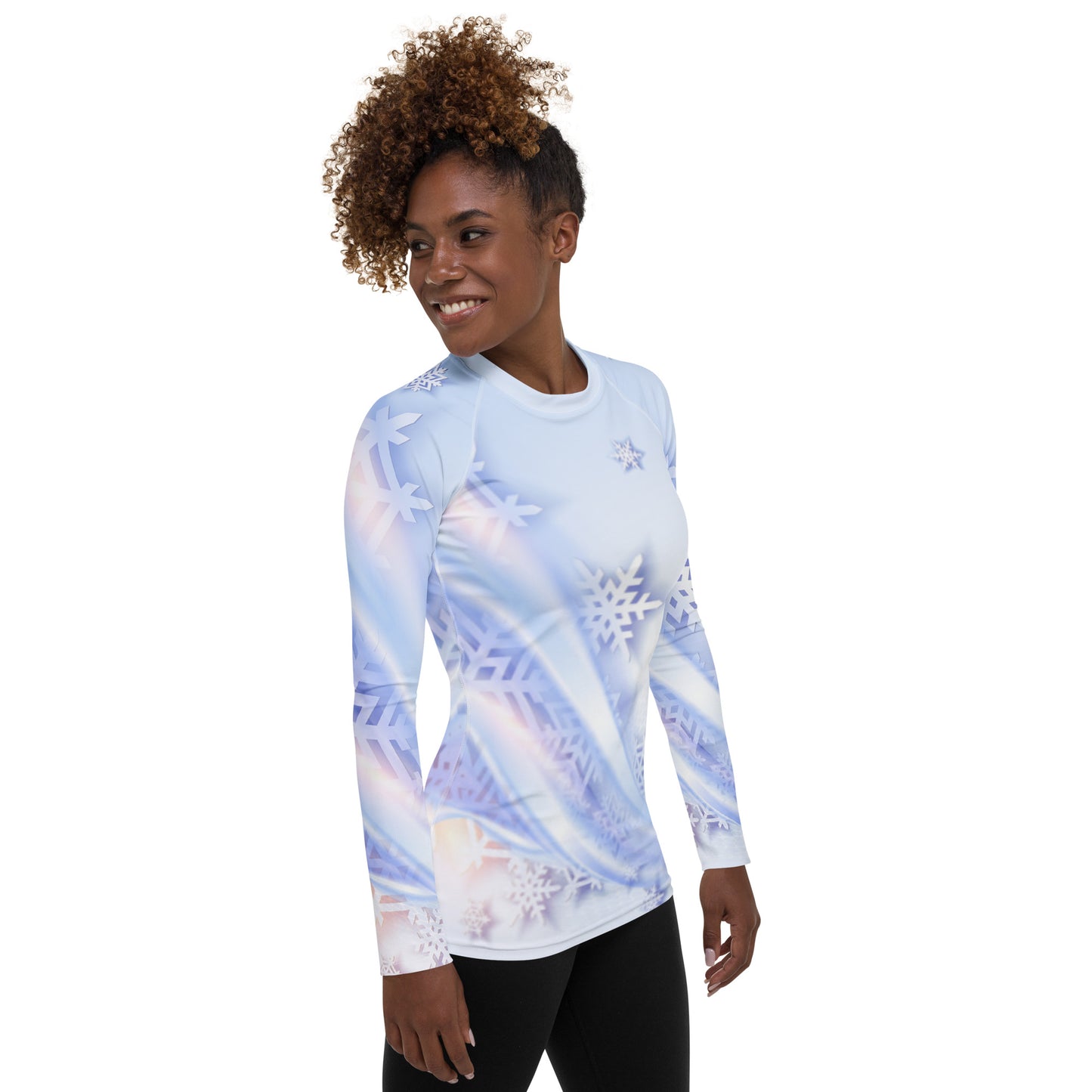 Snowflakes Women's Rash Guard