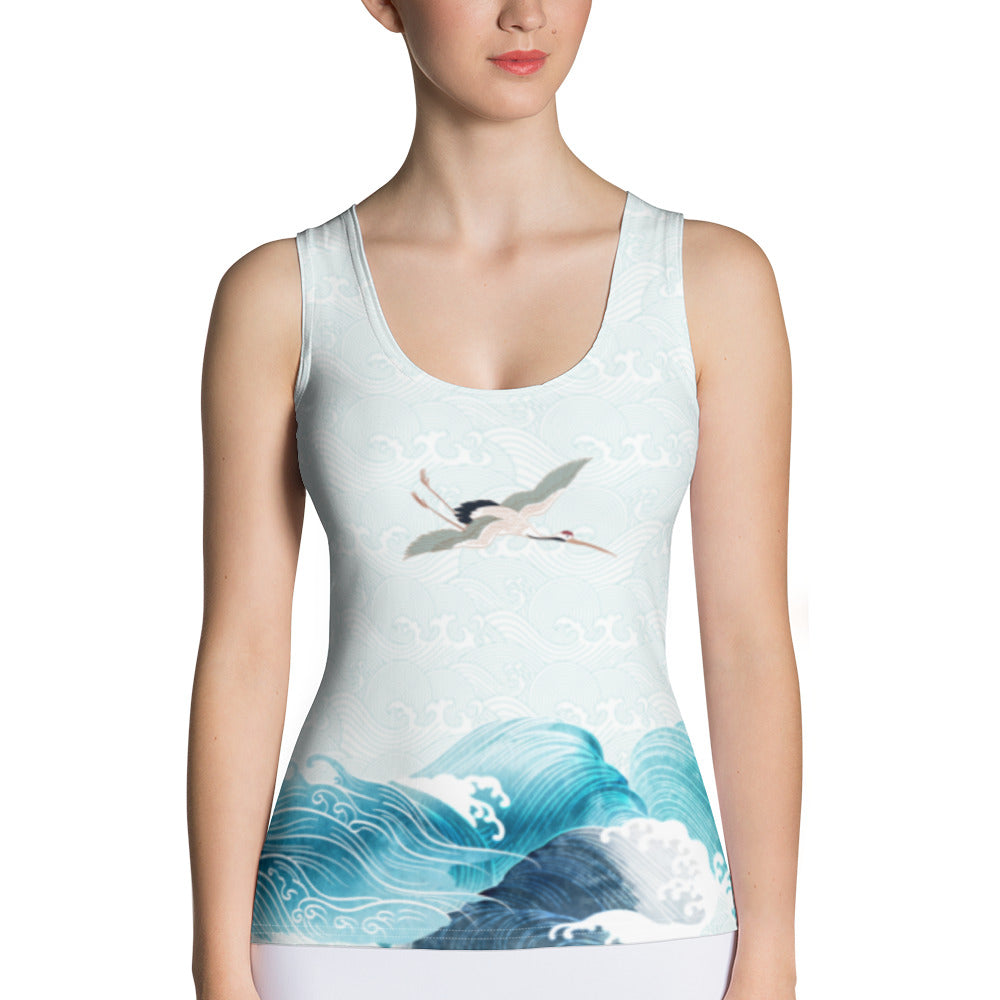 Waves & Cranes Women's Tank Top