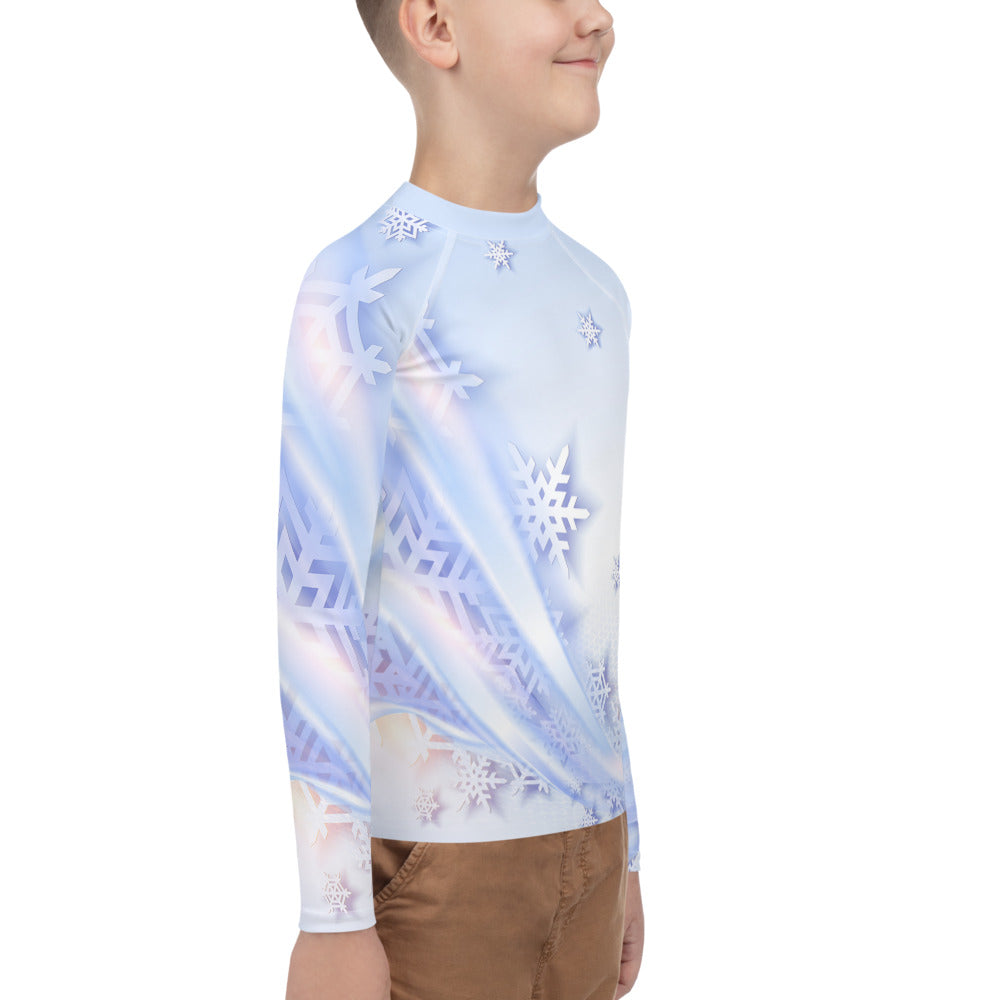 Snowflakes Youth Rash Guard