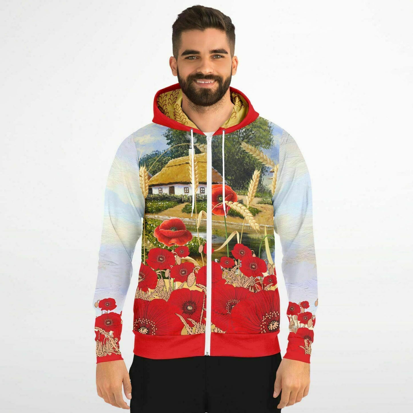 Ukraine Summer Village 1 Zip Hoodie Unisex
