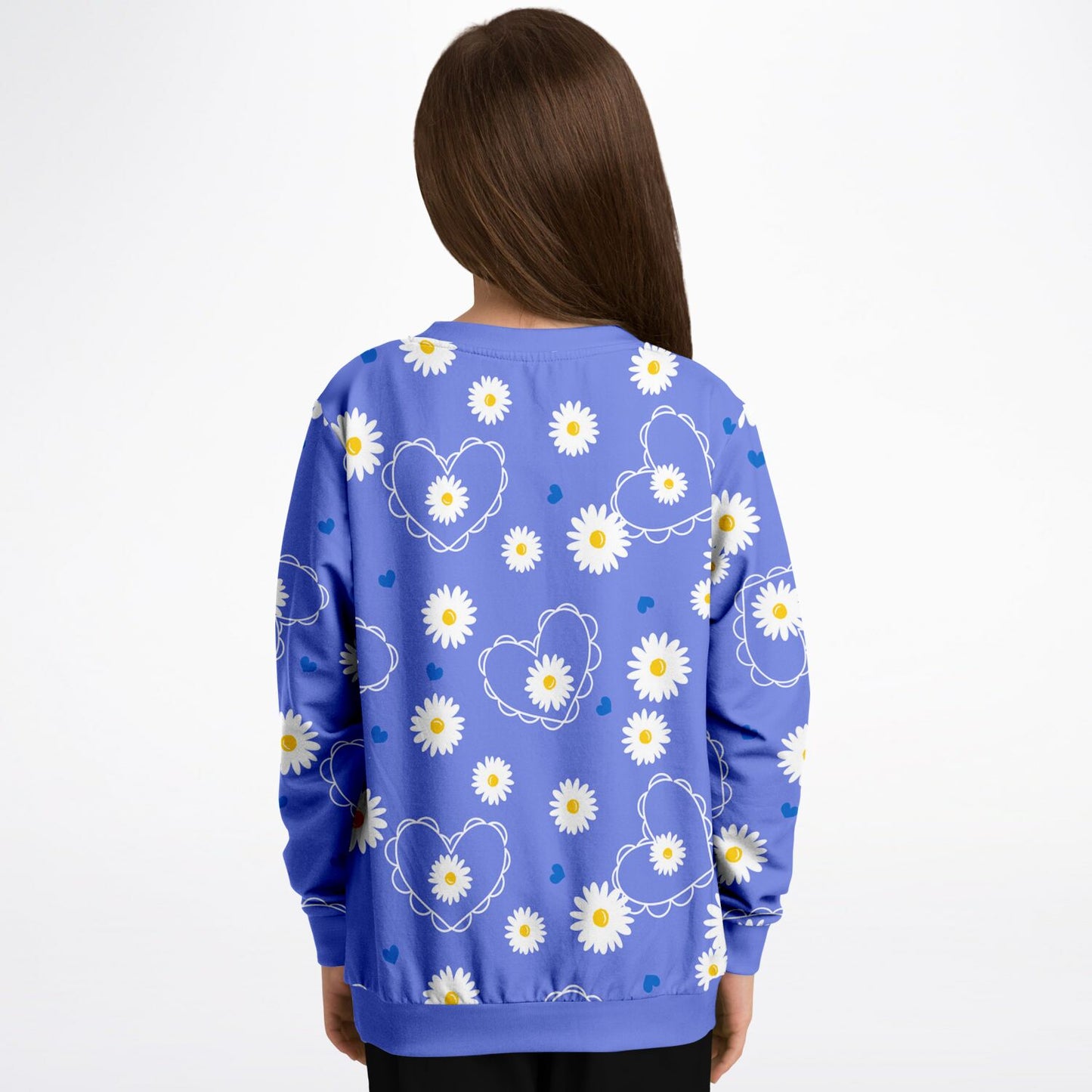 Daisies and Hearts Kids Sweatshirt