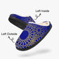 Blue Geometric Pattern 1Bedroom Slippers