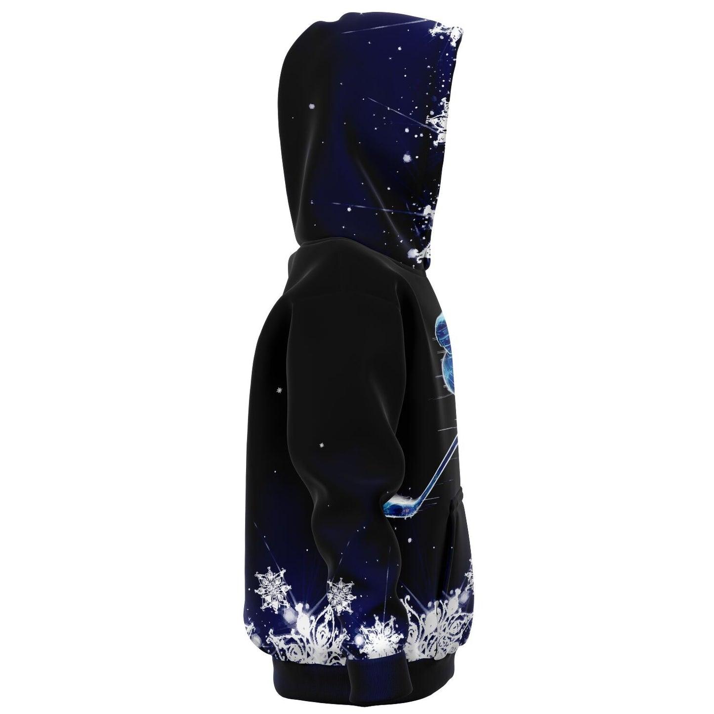 Dark Blue Hockey Kids Hoodie