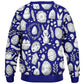 Easter Dark Blue Poly Kids Sweatshirt