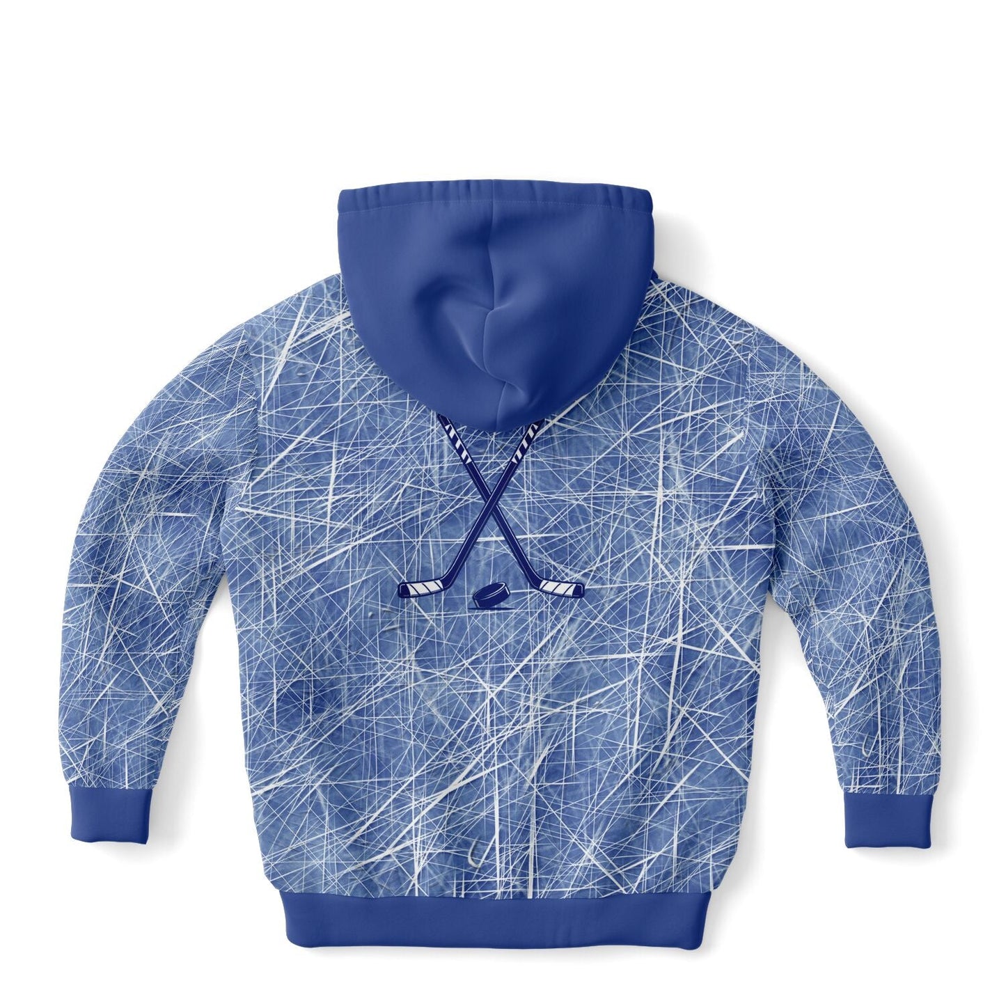 Blue Ice Hockey Kids Hoodie