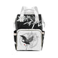 Bamboo and Crane Multipurpose Backpack/Diaper Bag