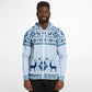Deer Pattern Zip Hoodie Unisex