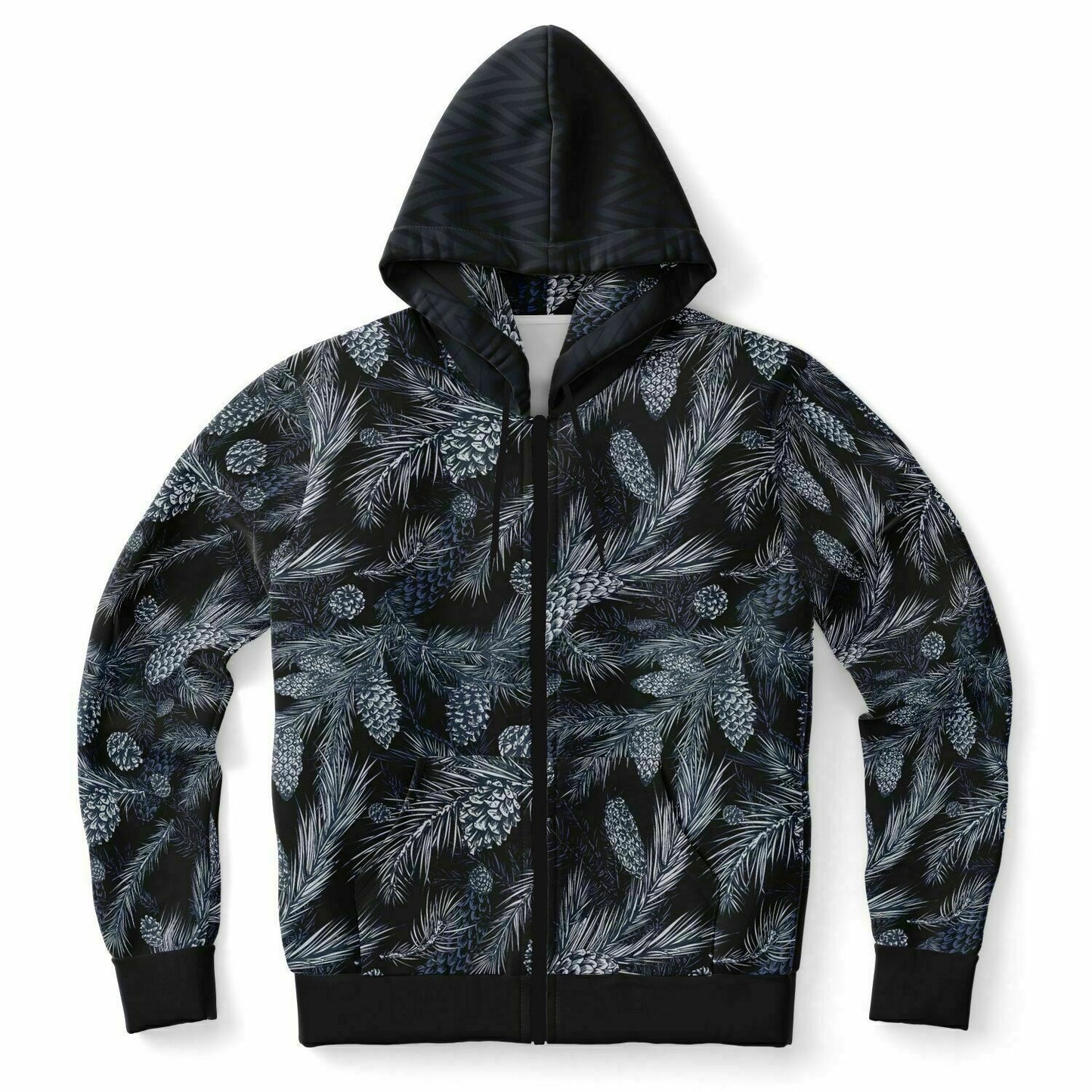 Black Spruce Unisex Zip Hoodie