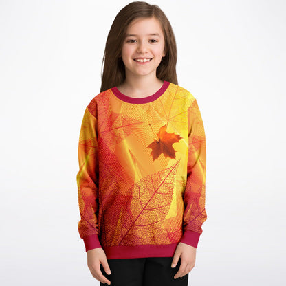 Fall Leaves 2 Kids Sweatshirt