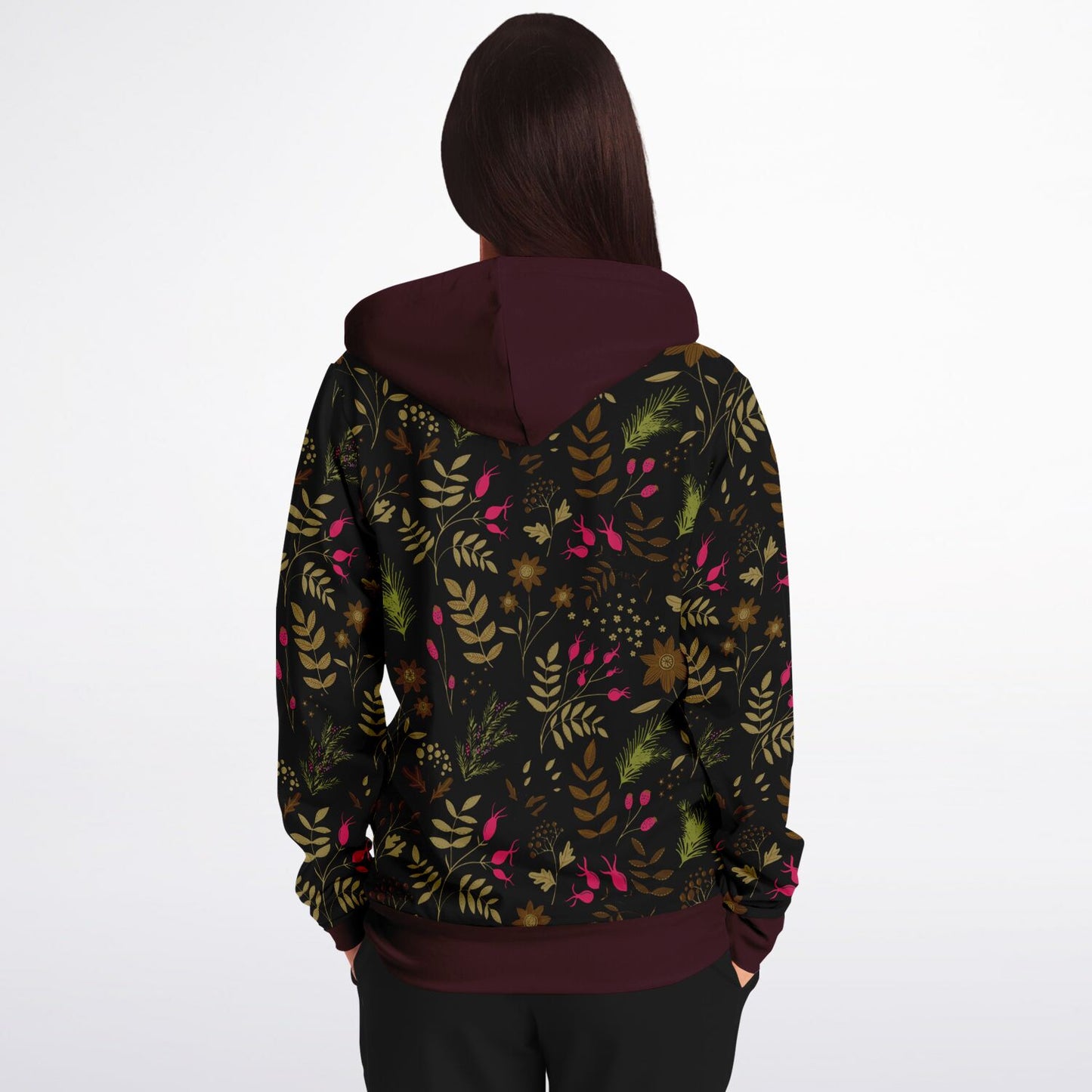 Anya's Dark Brown-Red Hedgehog Hoodie