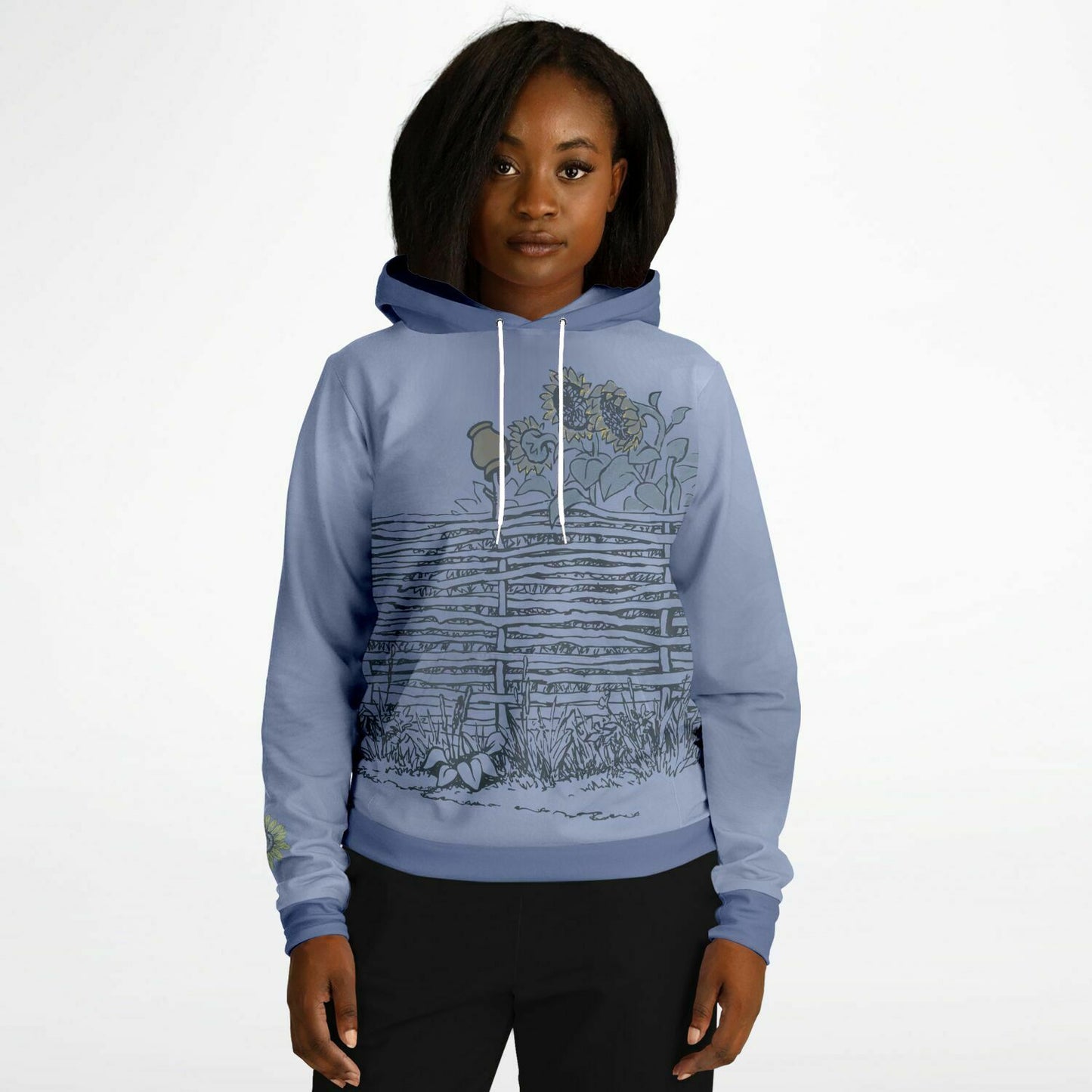 Village Fence 2 Grey Hoodie Unisex