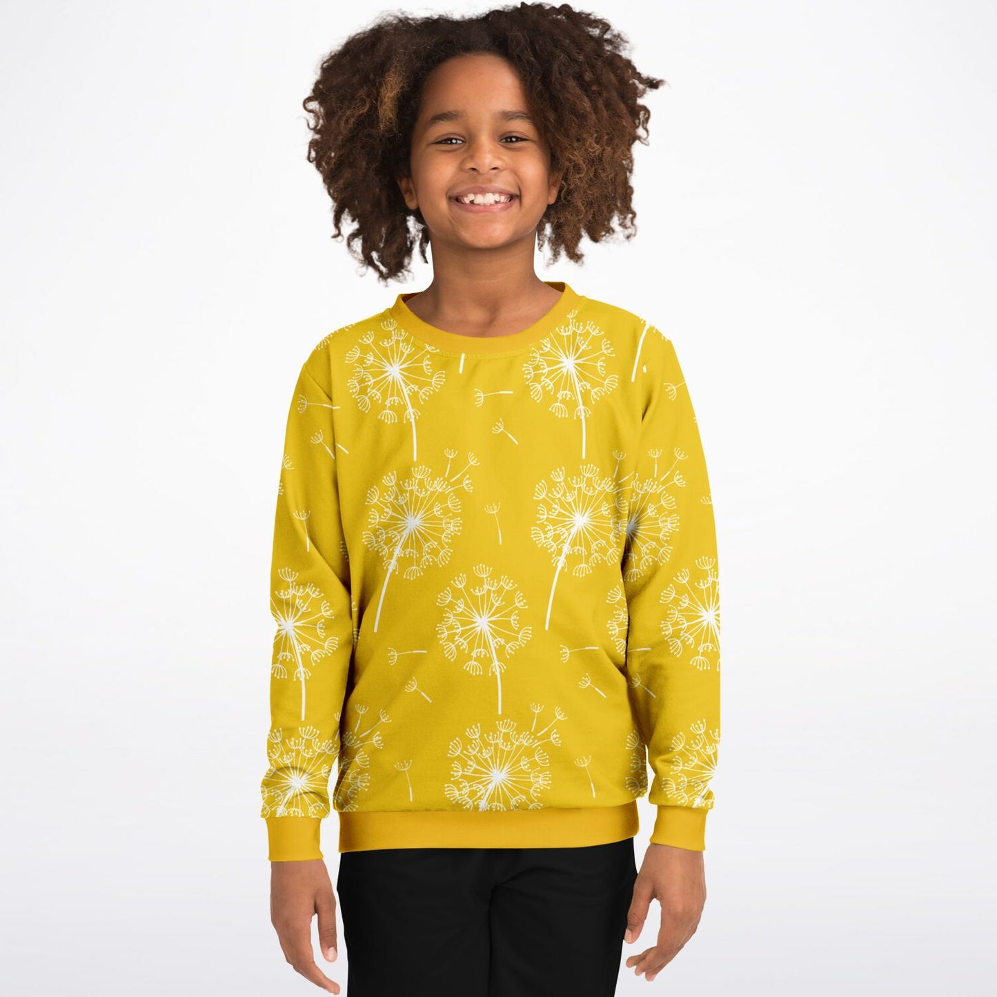 Yellow Dandelions Kids Sweatshirt