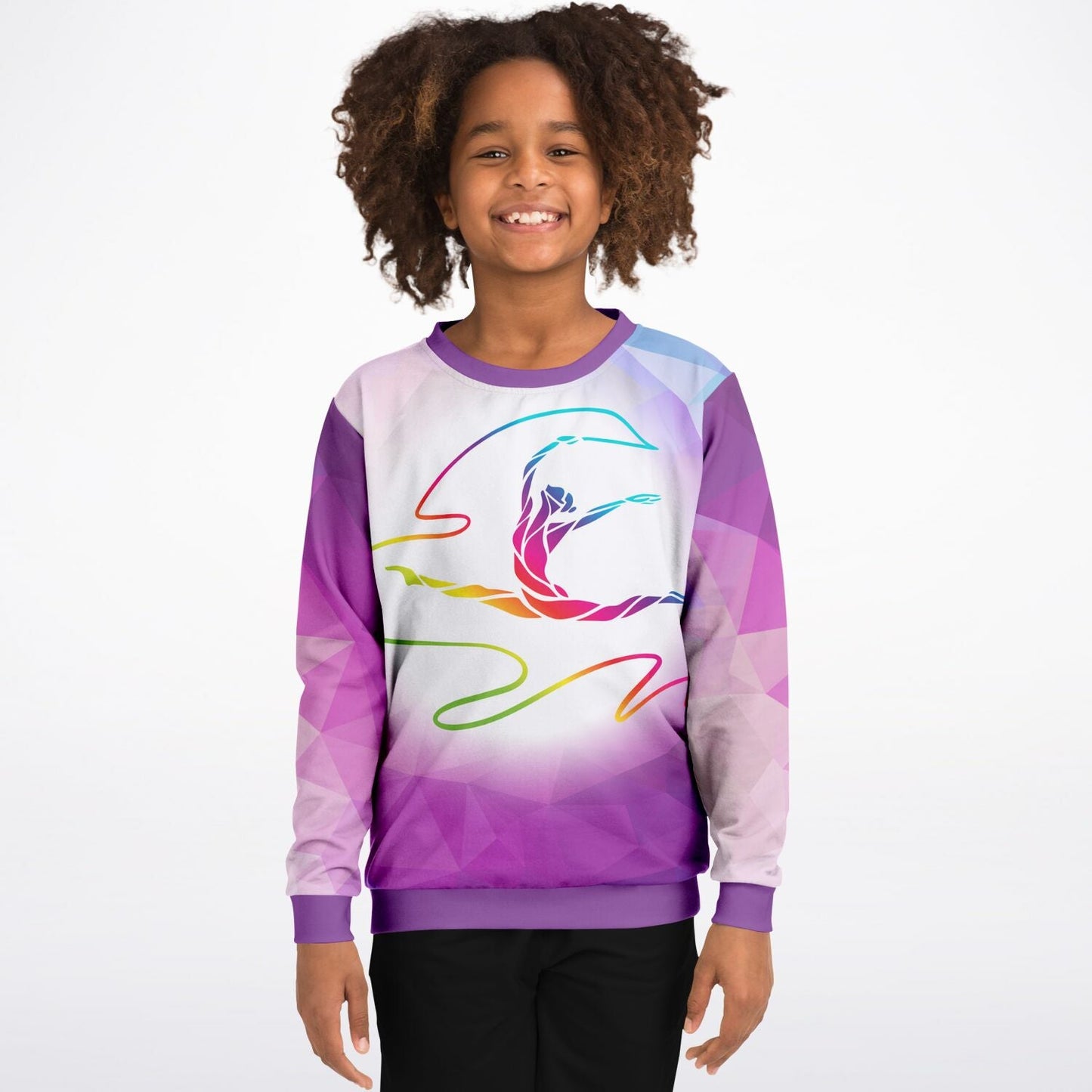 Purple Gymnast Girl Sweatshirt