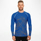 Waves Blue Men's Rashguard