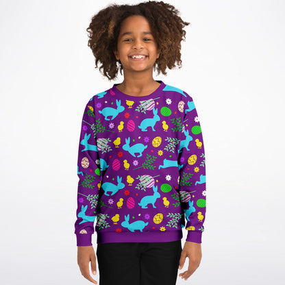 Easter Bunnies Kids Sweatshirt (2 colors)