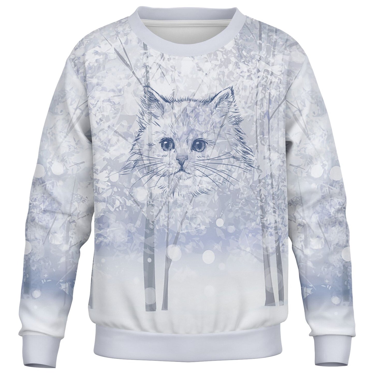 Winter Cat Kids Sweatshirt