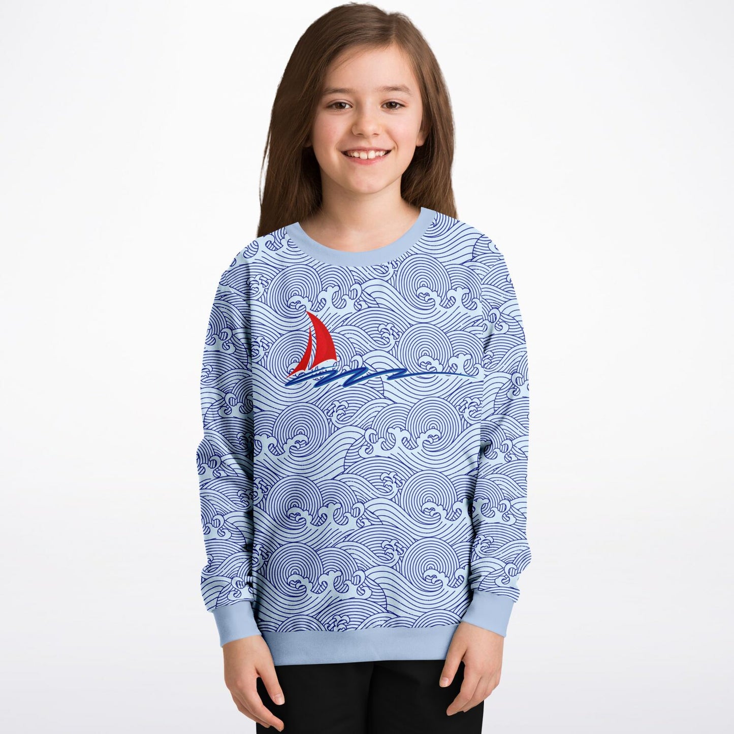 Waves & Ships Kids Sweatshirt (4 variants)