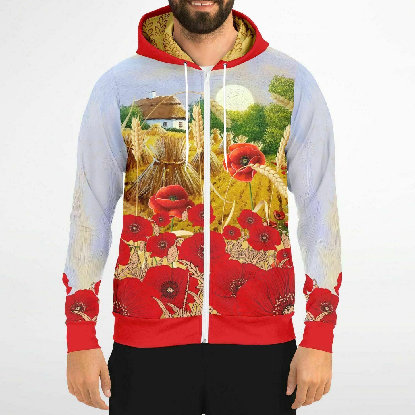Ukraine Summer Village Zip Hoodie Unisex