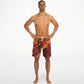 Abstract Orange Men's Board Shorts