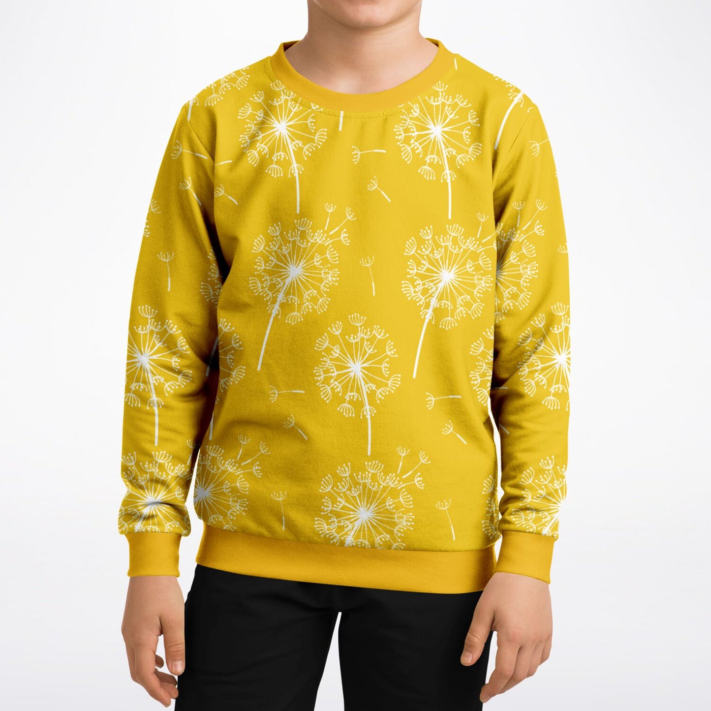 Yellow Dandelions Kids Sweatshirt