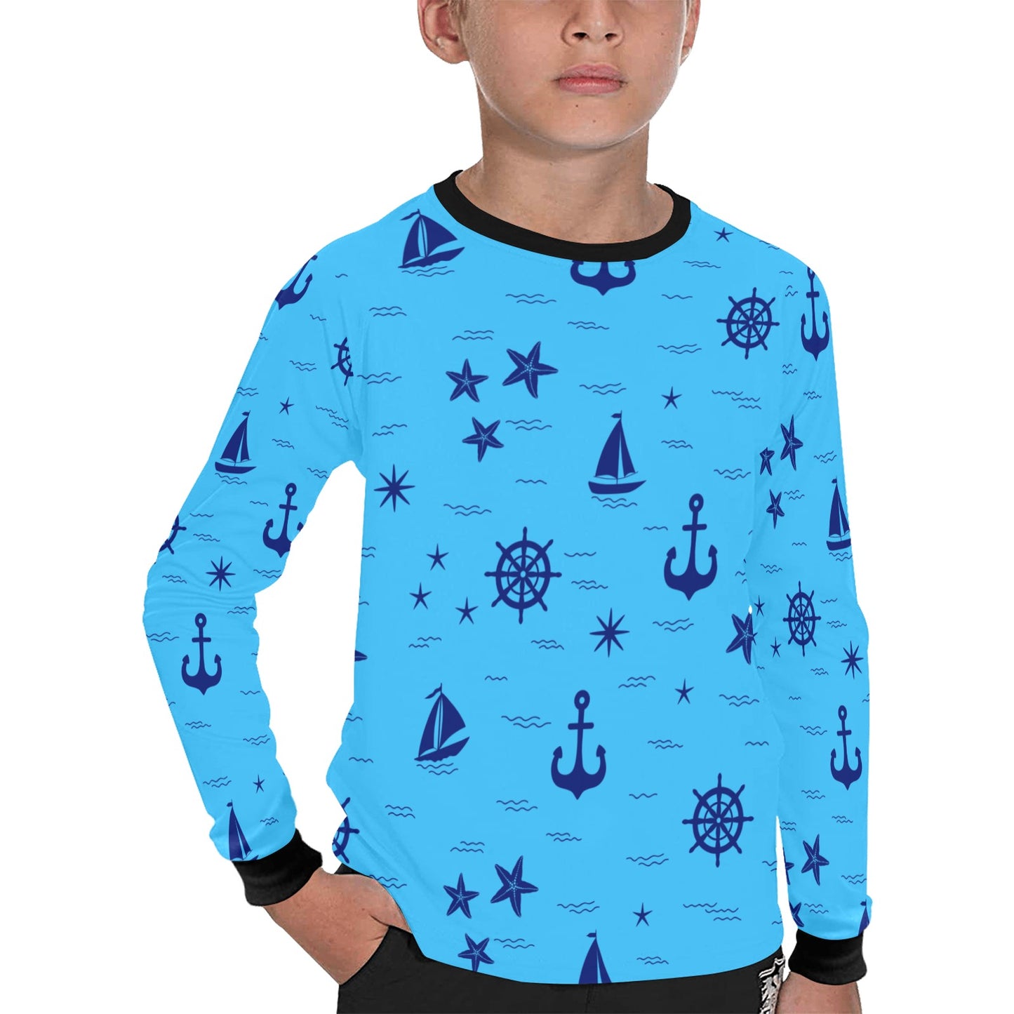 Blue Marine Kids LS T-shirt