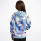 Blue Leaves Bright Kids Hoodie
