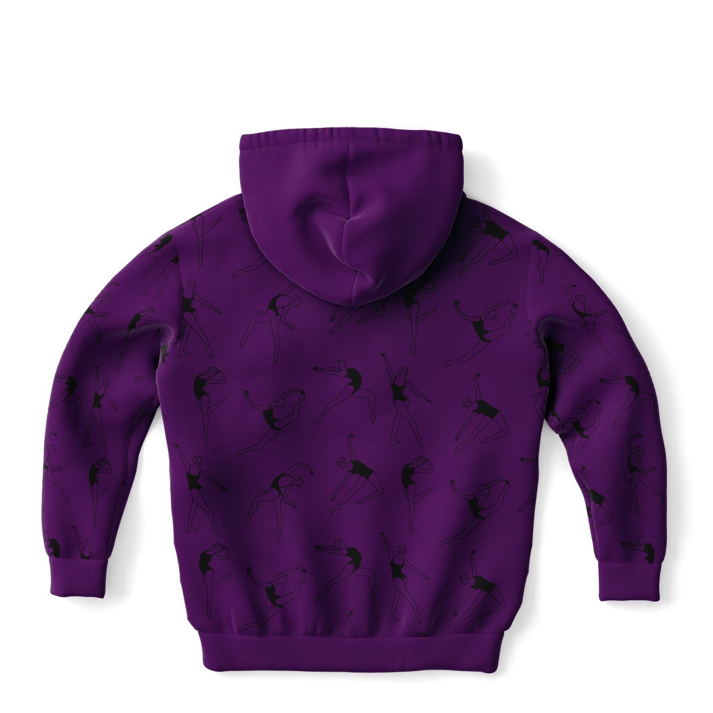 Purple Gymnastics 3 Kids Hoodie