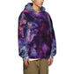 Marble Cotton Hoodie - purple/grey