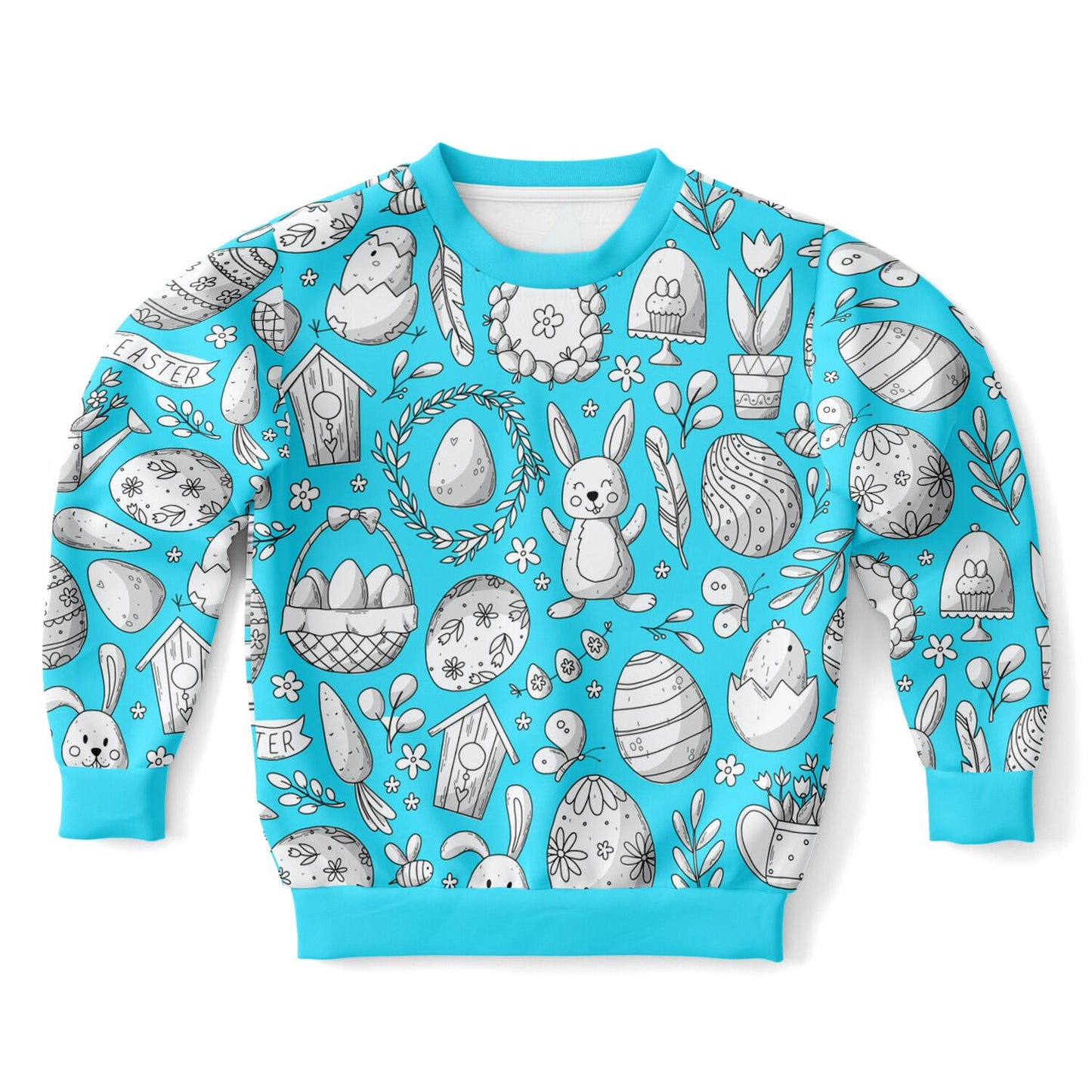 Easter Blue Kids Sweatshirt