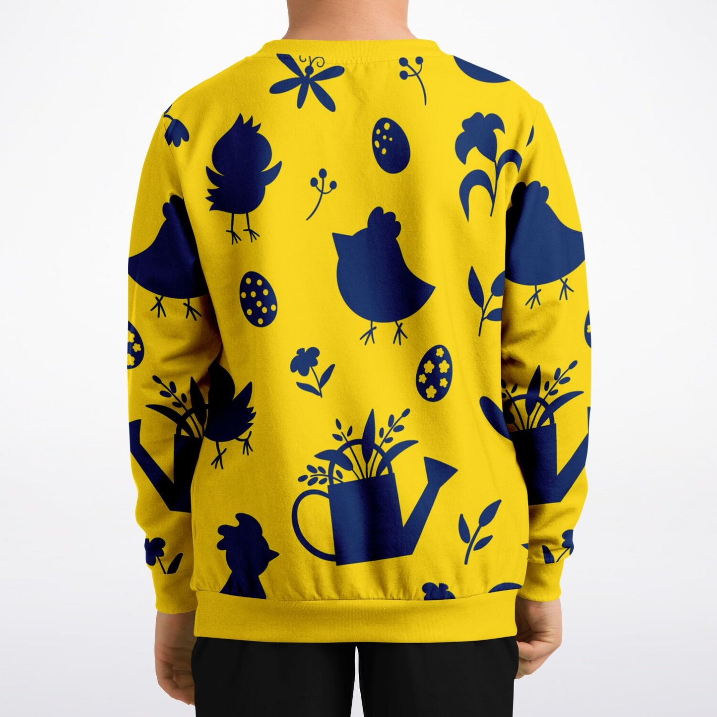 Yellow Easter Kids Sweatshirt