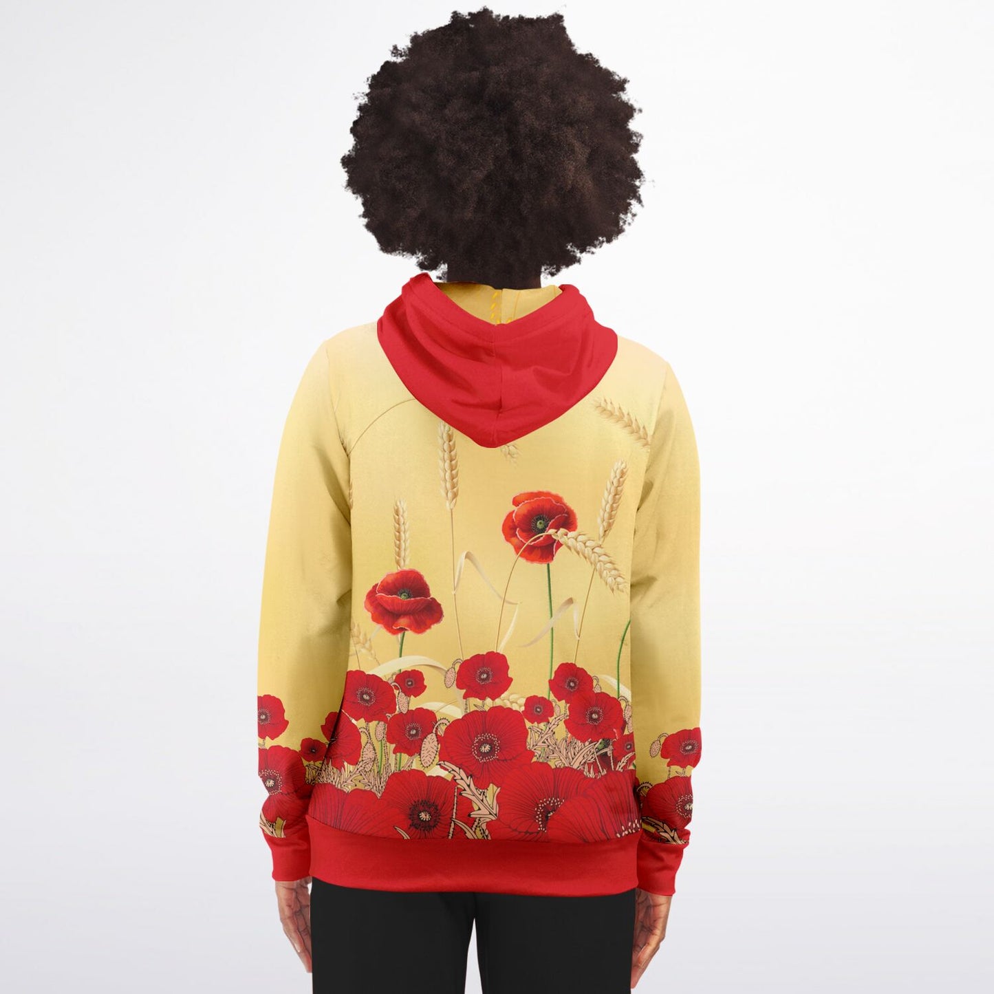 Poppies Zip Hoodie Unisex