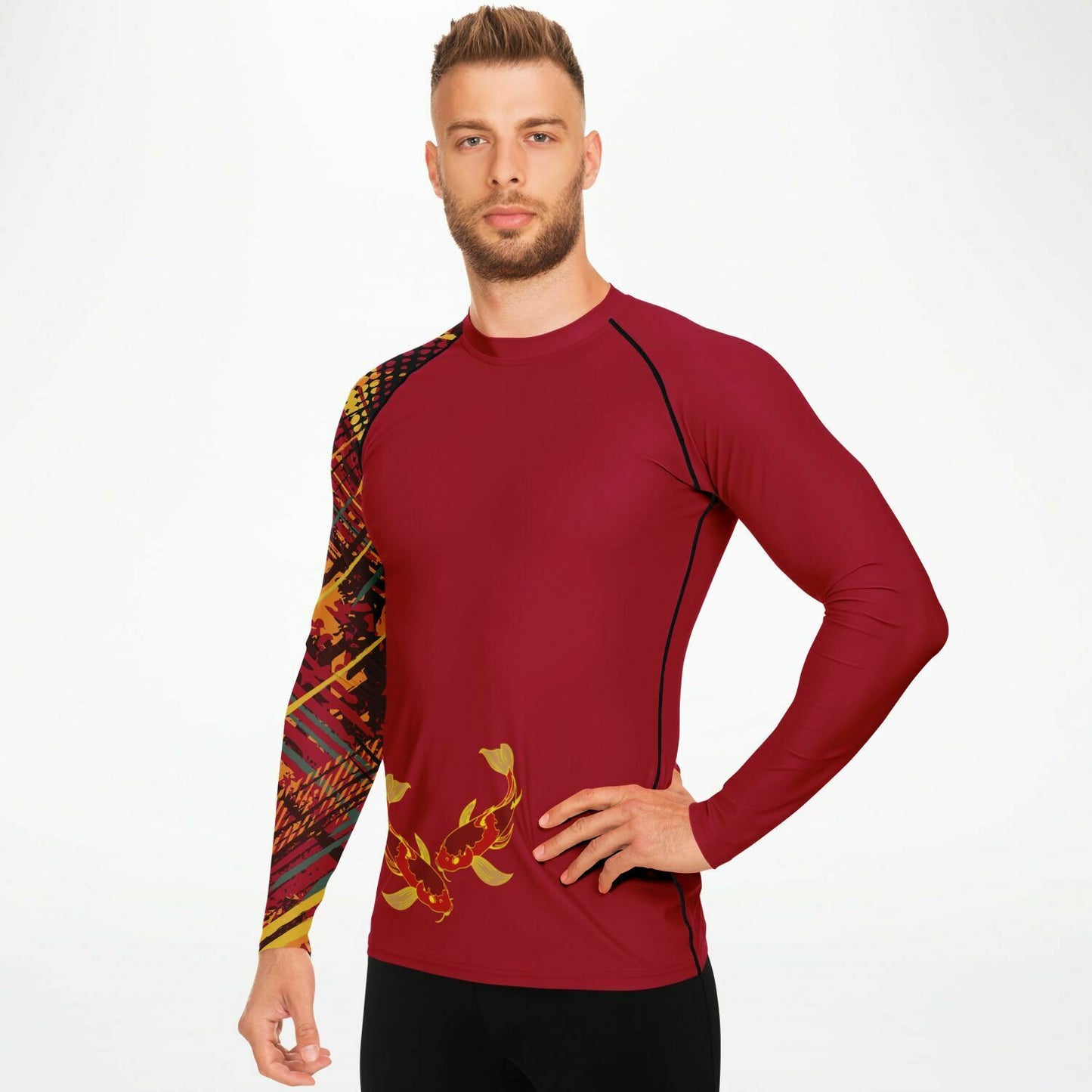 Koi Red Men's Rashguard (one sleeve)