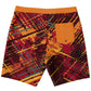 Abstract Orange Men's Board Shorts