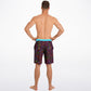 Math Mulberry Red Men's Board Shorts