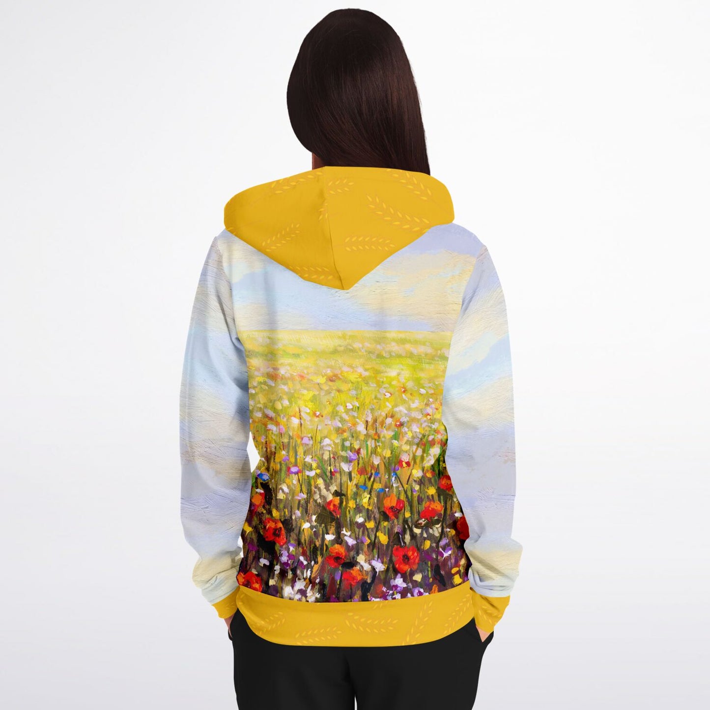 Ukraine Summer Village Zip Hoodie