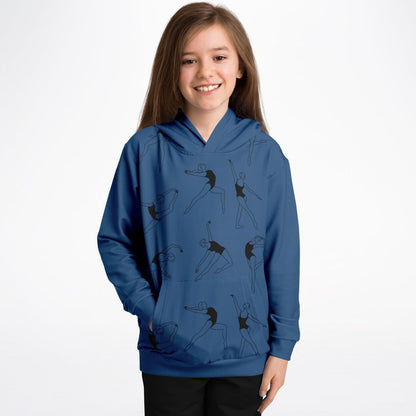 Blue Gymnastics Kids Hoodie